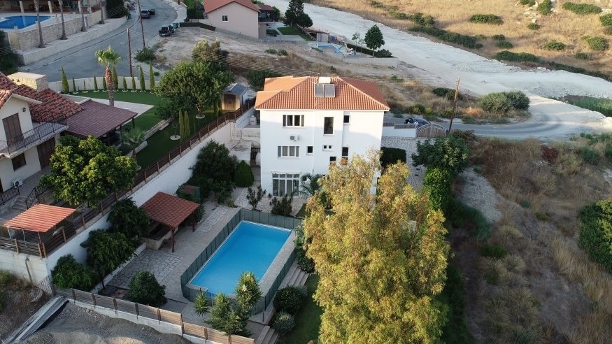 Aerial view - house/pool