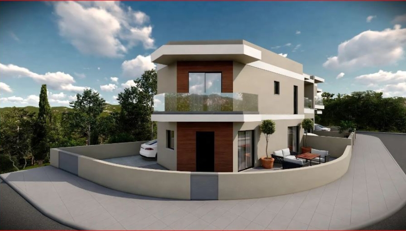 LEPI-HVARB-7447 3 BEDROOM LINK-DETACHED HOUSE IN EPISKOPI