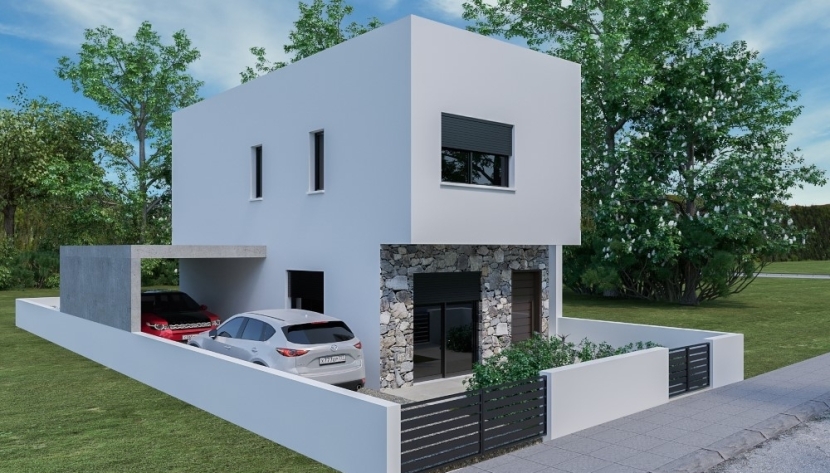 LERI- HPRIB-7937 3 BEDROOM LINK-DETACHED HOUSE IN ERIMI