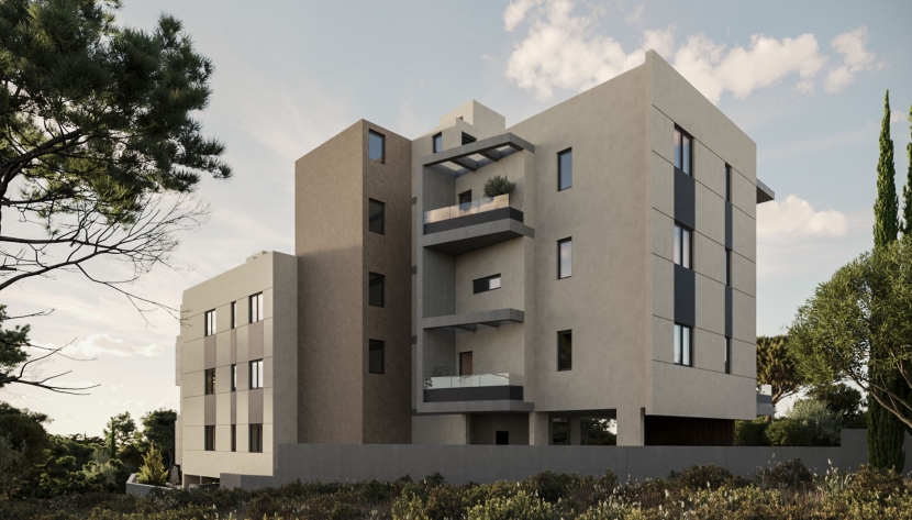 LORO-AKALM1-8091 MODERN 1-BEDROOM APARTMENTS IN A BOUTIQUE HILLTOP COMPLEX NEAR THE SEA IN OROKLINI