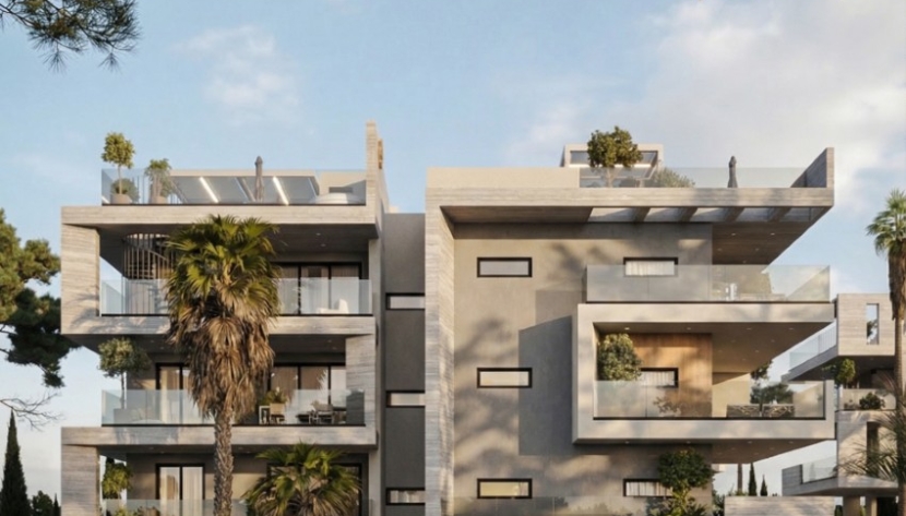 LKIT-AKALM1-8094 MODERN 1, 2 AND 3-BEDROOM APARTMENTS WITH POOL, GYM AND ROOF GARDENS 5 MINUTES FROM THE BEACH IN KITI